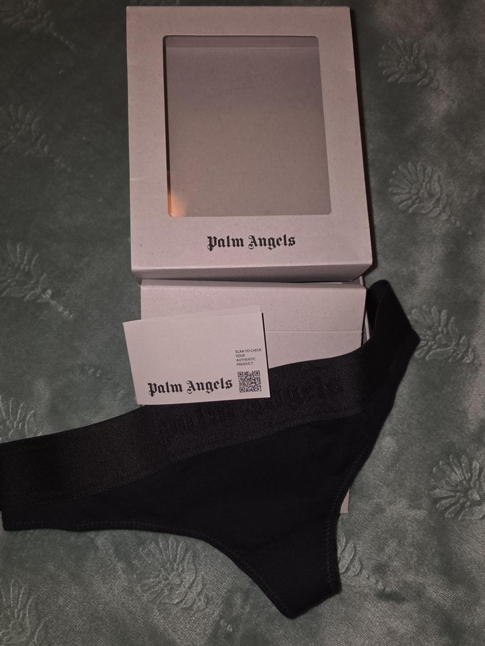 Palm Angels Black Thong Panty Size Small